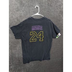 God Is Dope Mamba 24 T-Shirt Mens Large Black Purple Gold Graphic Tee Tribute